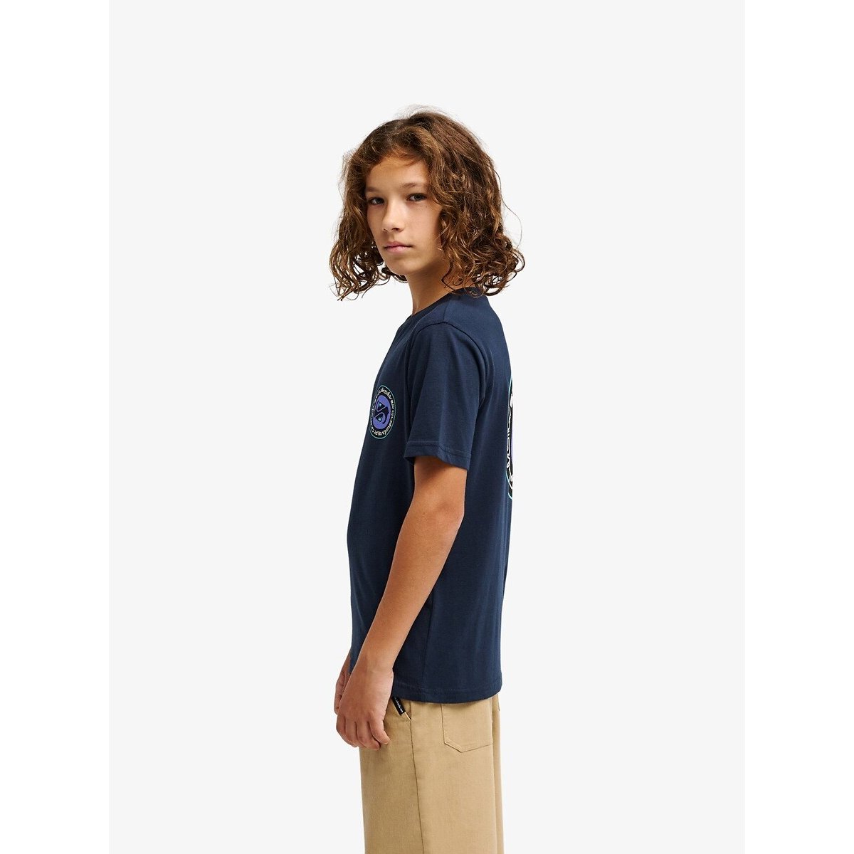 T-shirt à manches courtes, imprimé dos bleu marine, QUIKSILVER