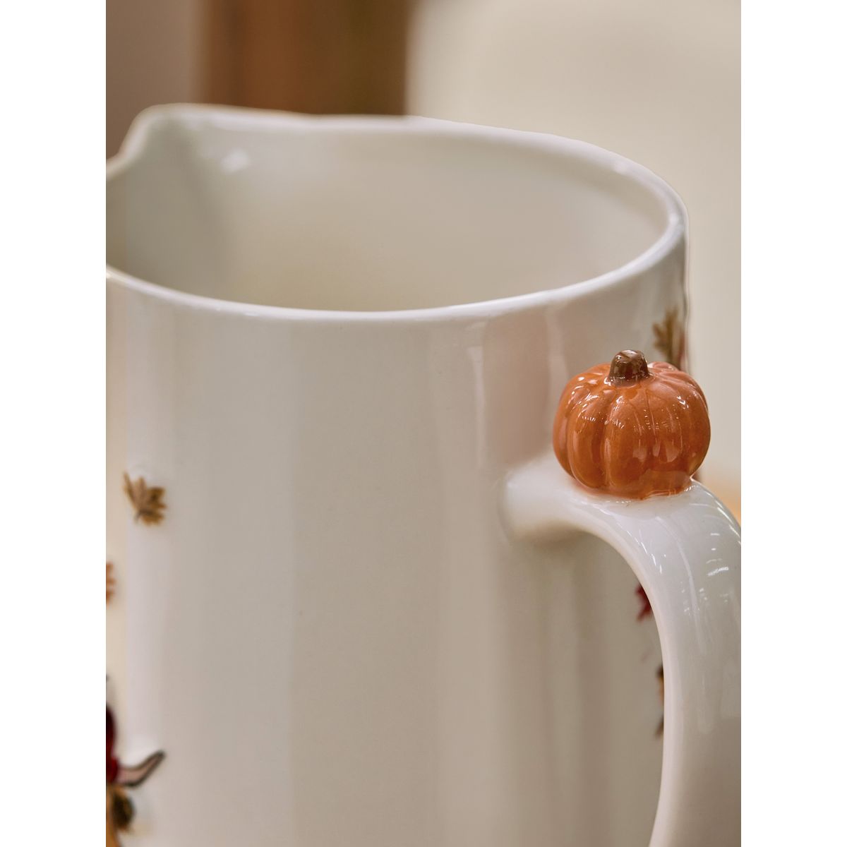 Vase effet cruche en céramique vache hamish orange, NEXT