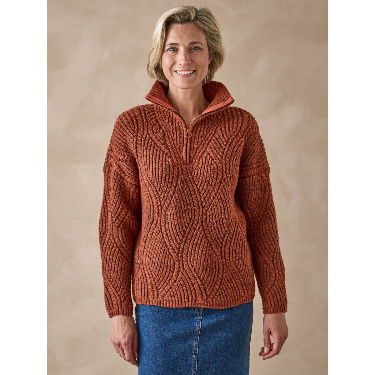 Pull camionneur fantaisie et bonnet potiron, DAXON
