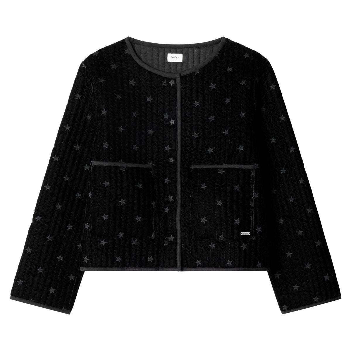 Veste Matelassée En Velours noir, PEPE JEANS