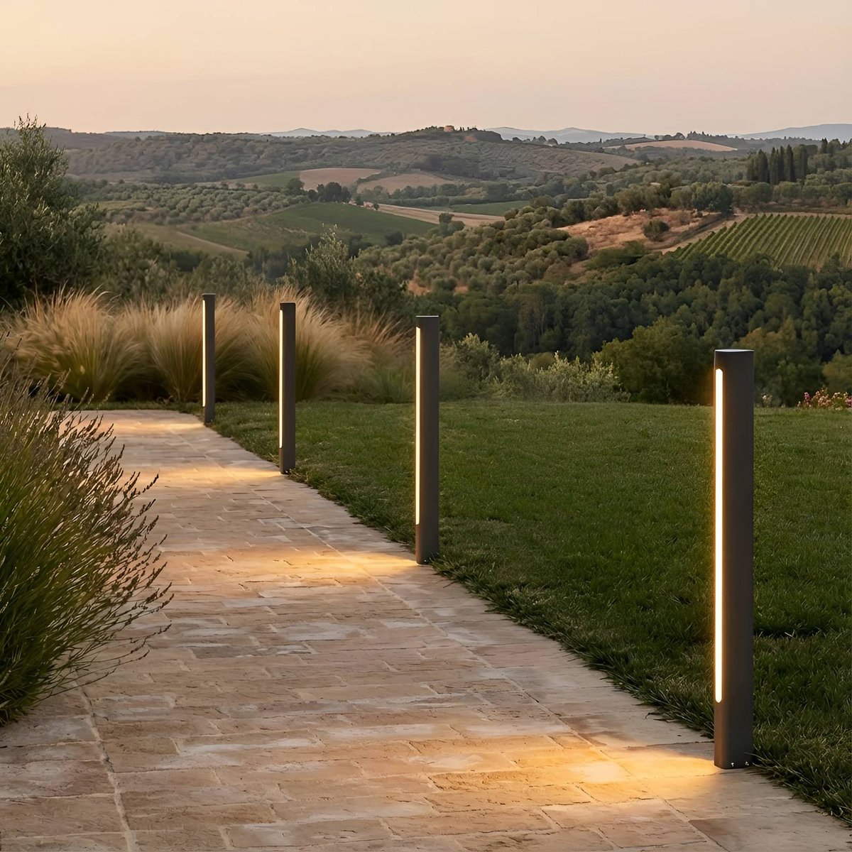 Luminaire extérieur en aluminium moderneLED anthracite, blanc, LUCANDE