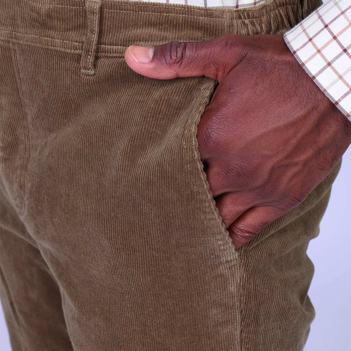 PANTALON HOMME CHINO BEIGE beige, MISE AU GREEN