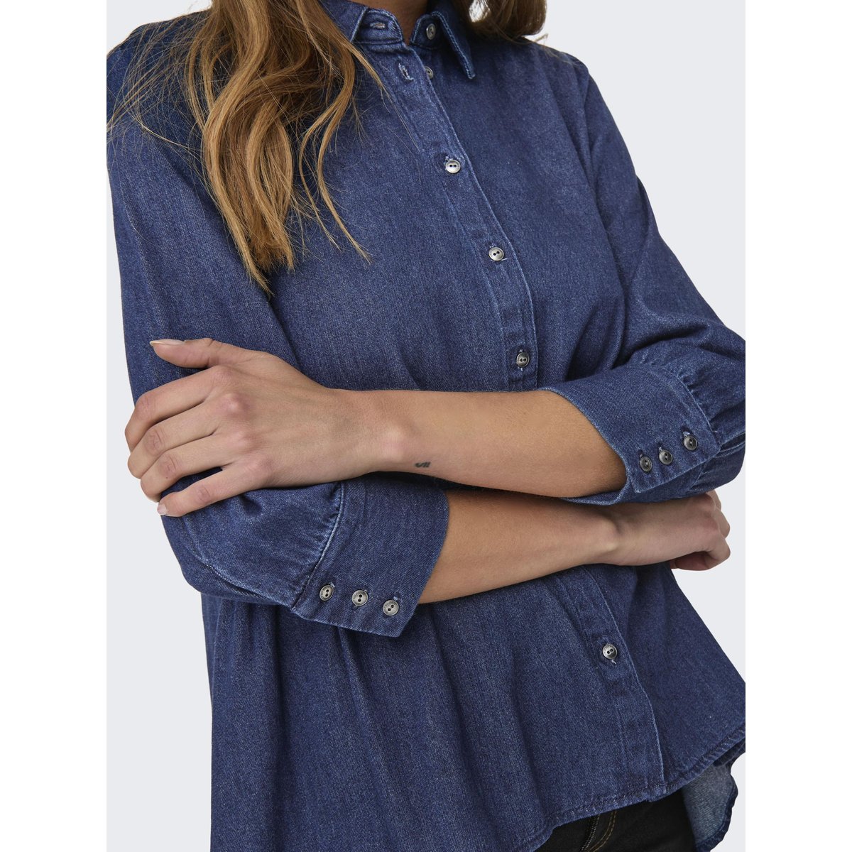 Chemise En Denim dark blue denim, ONLY