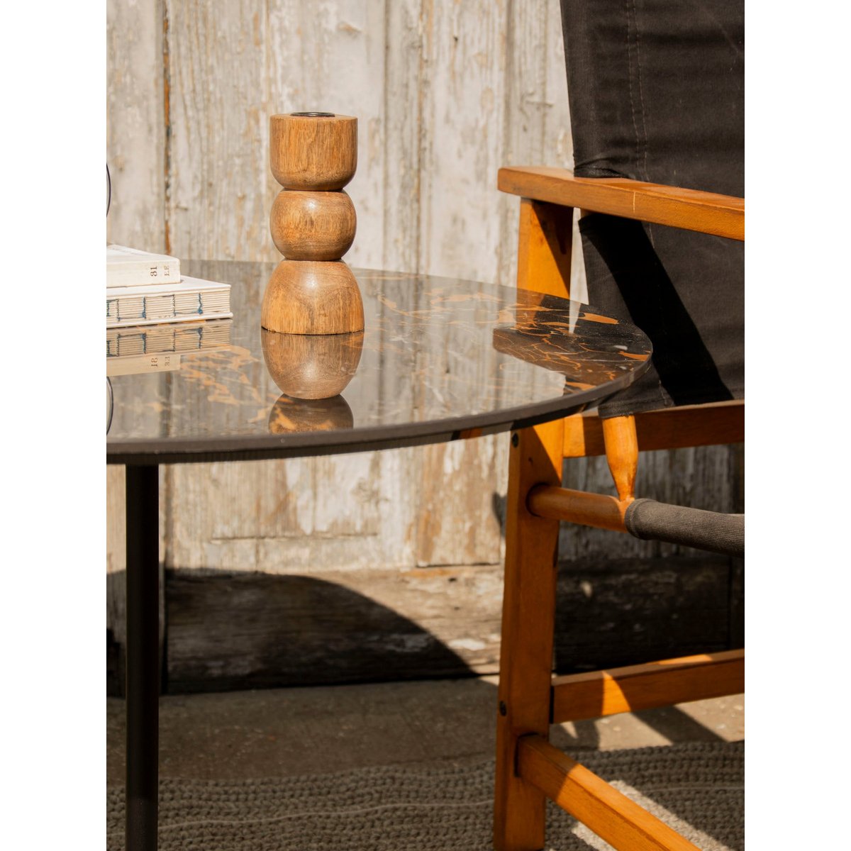 Table basse Tulip de Sovet Donna N°1097 - Bon état noir, DEBONGOUT