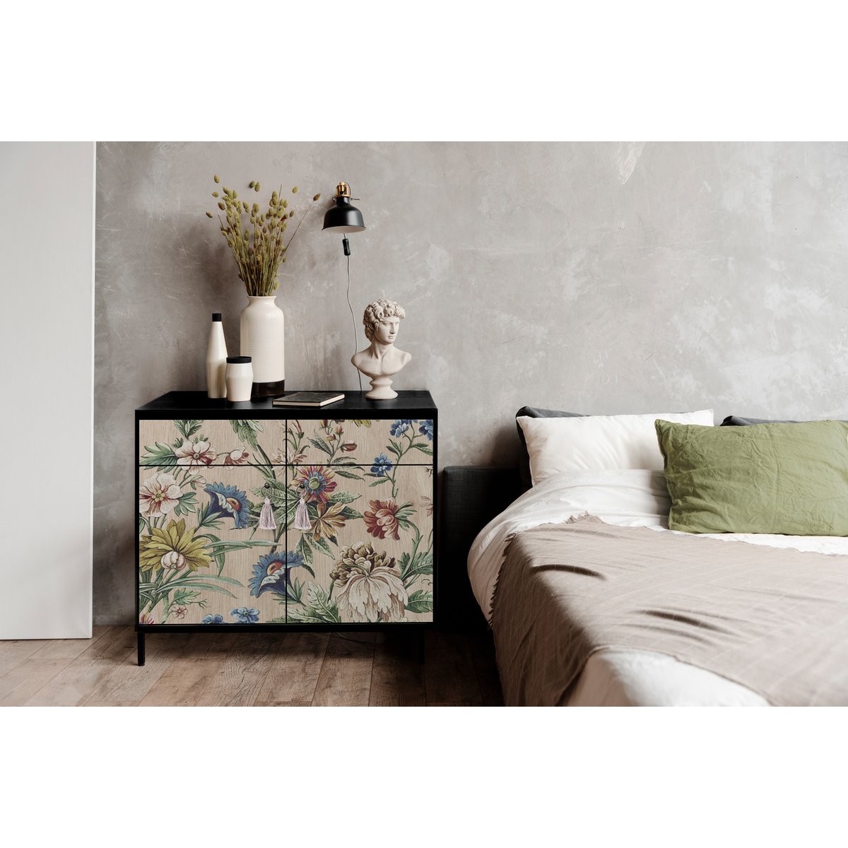 Buffet 2 portes et 2 tiroirs ALISE imprimé floral amazonia, REALLY NICE THINGS