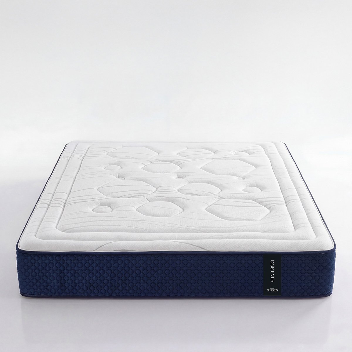 Matelas Ressorts ensachés et Mémoire de forme - 28 cm - DOLCE VITA blanc, MAISON AUBERTIN