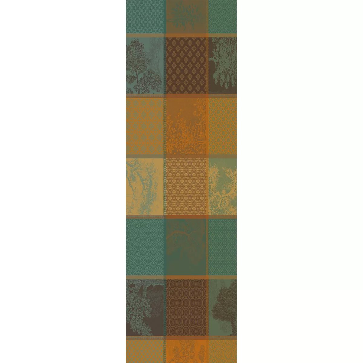 Chemin de table pur coton MILLE TREES foret, GARNIER THIEBAUT