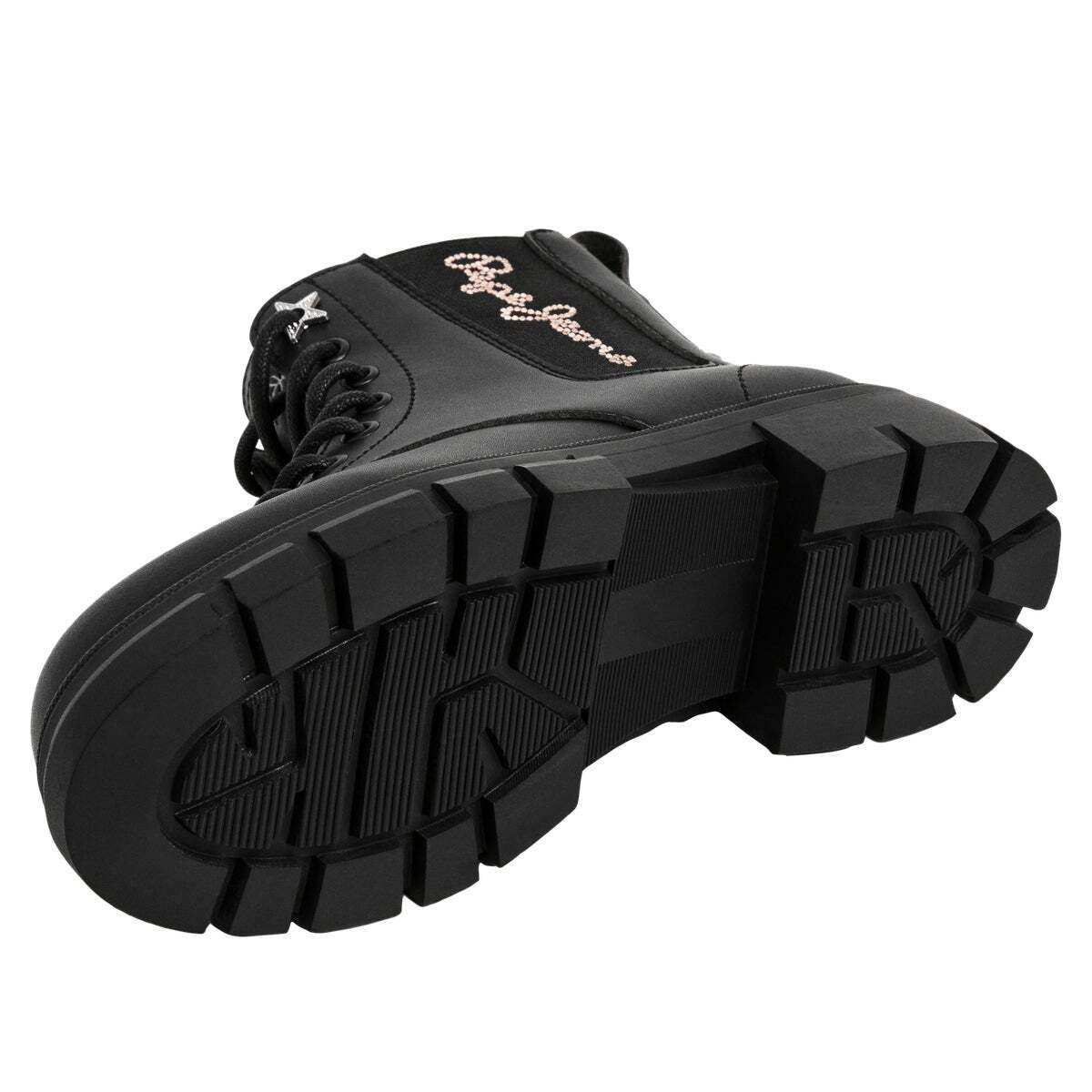 Bottes Avec Logo En Strass noir, PEPE JEANS
