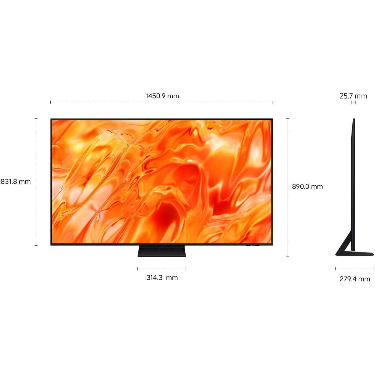TV Mini LED TQ65QN74H (2026) 65" (163 cm) 4K - Smart TV, NeoQLED (contrastes intenses) couleur unique, SAMSUNG