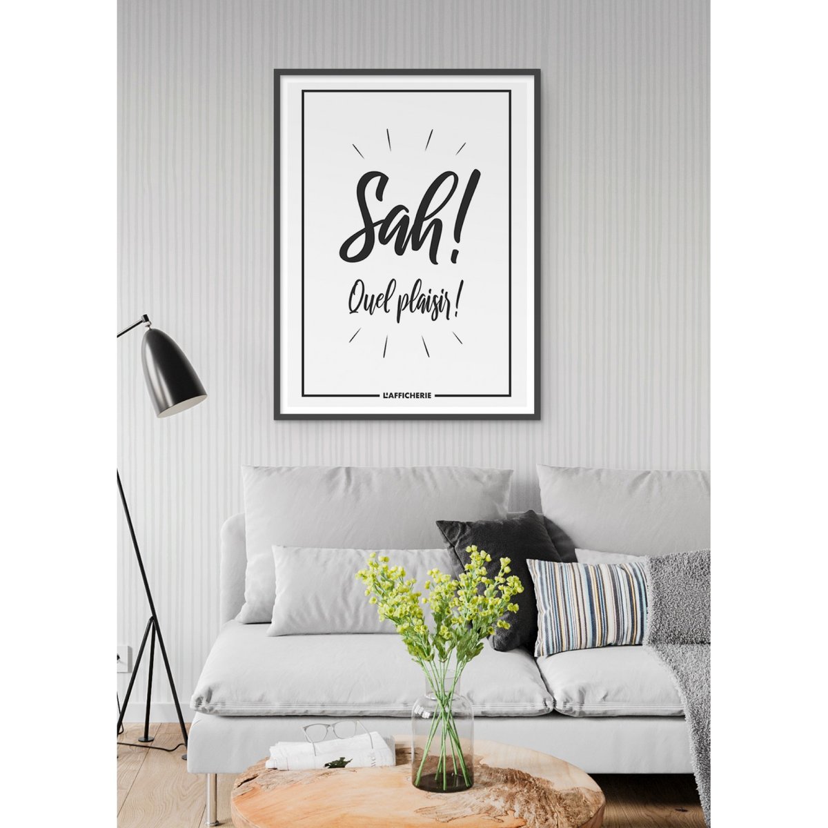 Affiche 'Sah quel plaisir' blanc, L'AFFICHERIE