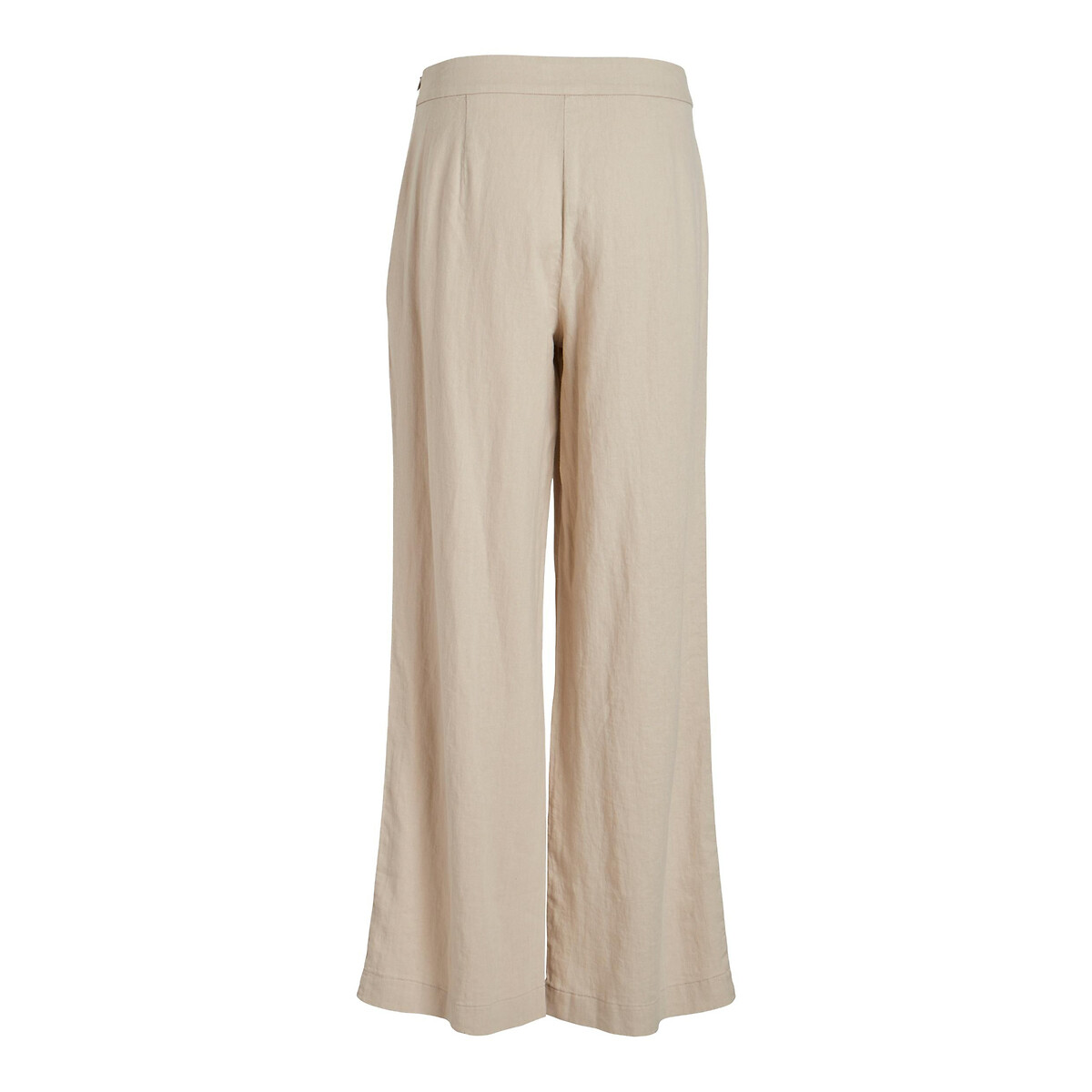 Pantalon large à pinces, taille haute beige clair, VILA