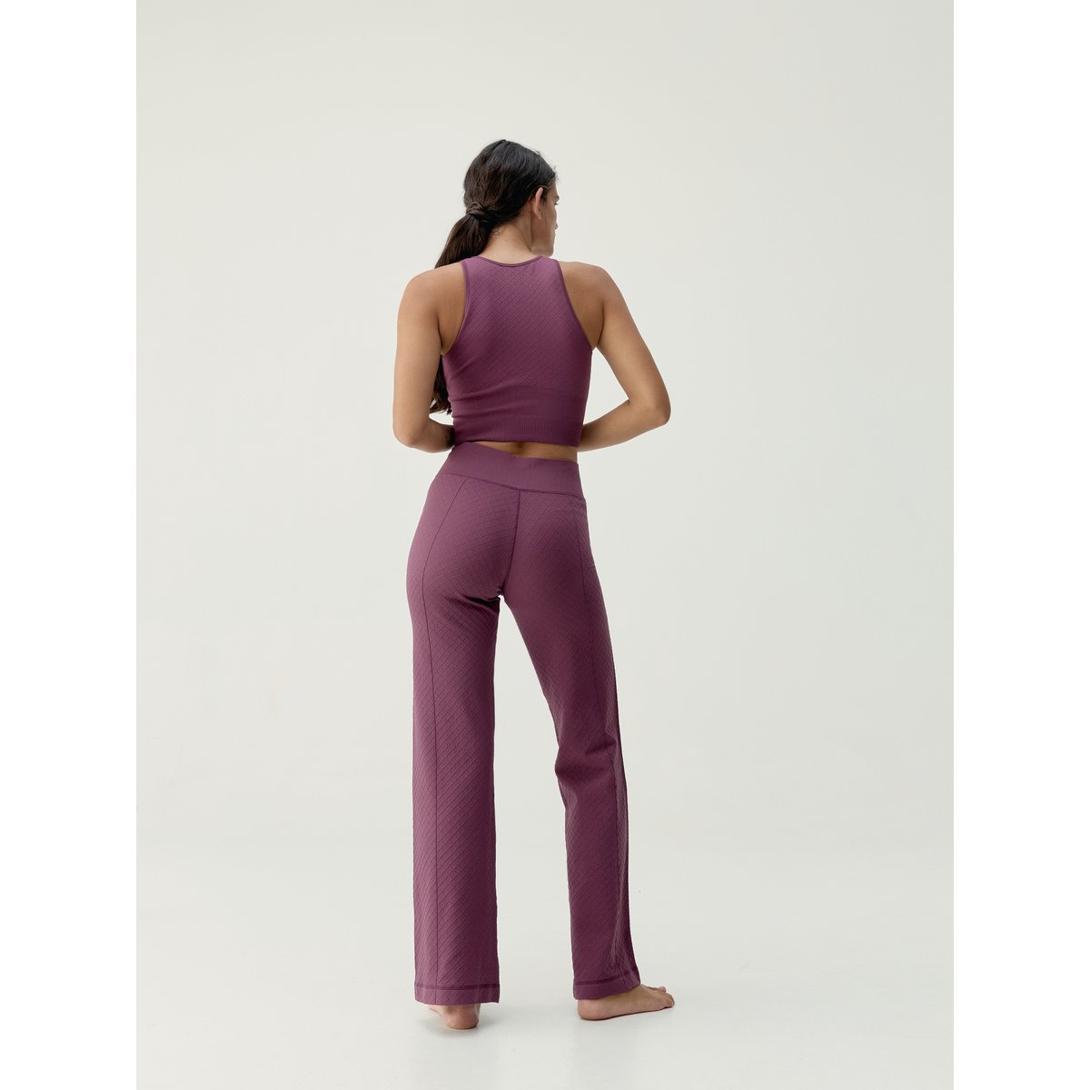 Pantalon de sport femme Eira effet gainant bordeaux intense, BORN