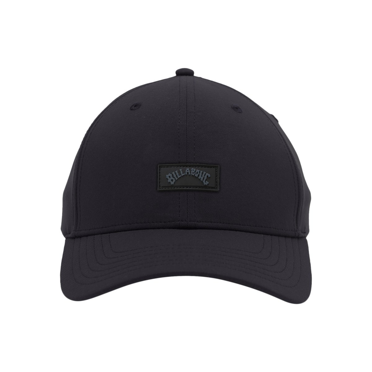 Casquette à 6 pans, avec patch en silicone SURFTREK noir black, BILLABONG