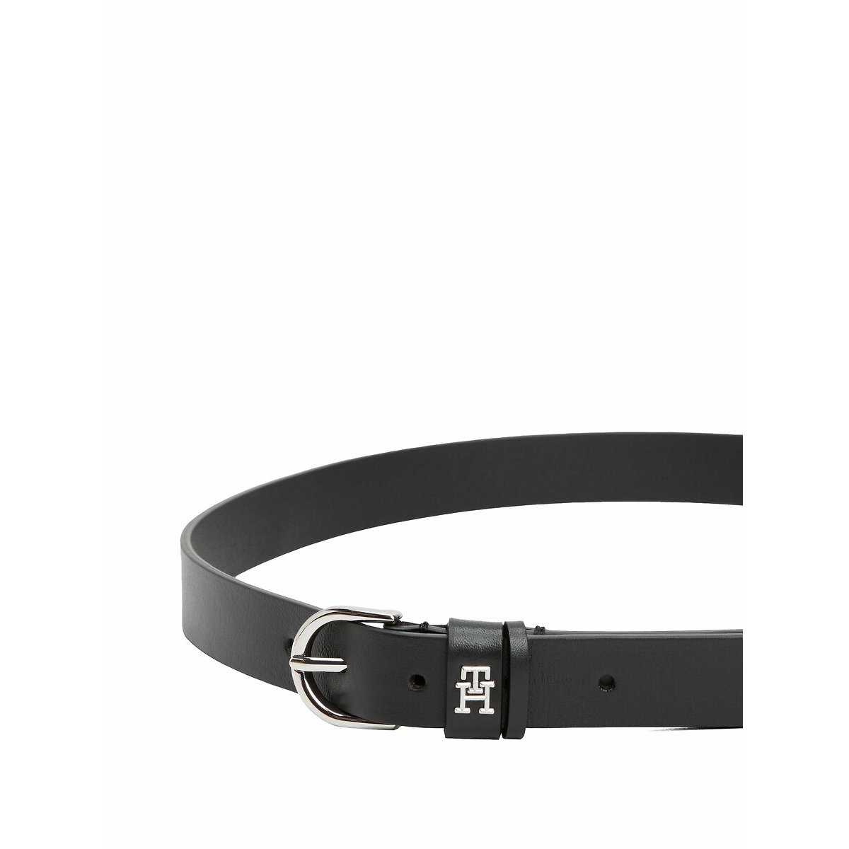Ceinture en cuir Effortless 2,5cm noir, TOMMY HILFIGER