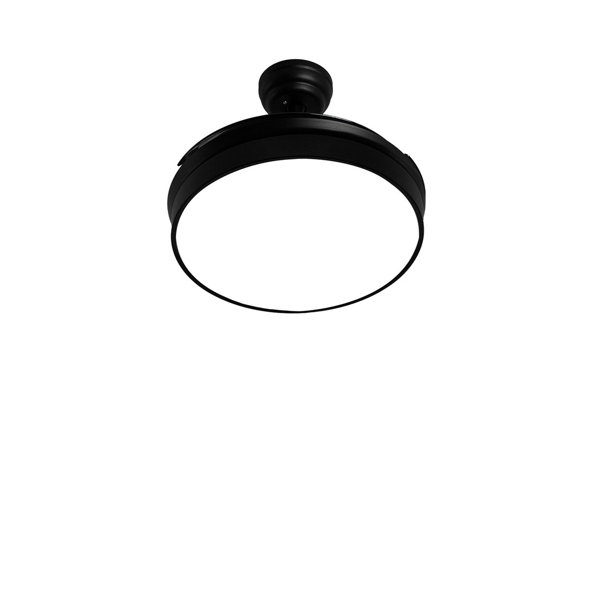 Ventilateur de plafond 40W avec lumière et télécommande WIND CLEAR noir/noir, CREATE