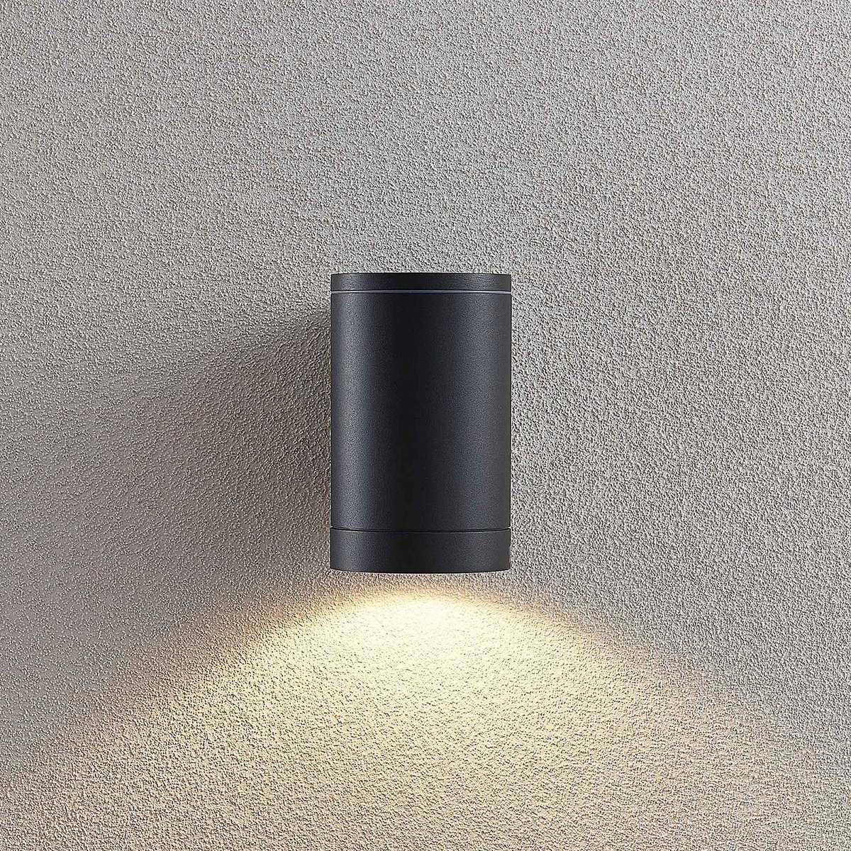 Applique extérieure en aluminium moderne gris foncé (ral 7024), LUCANDE