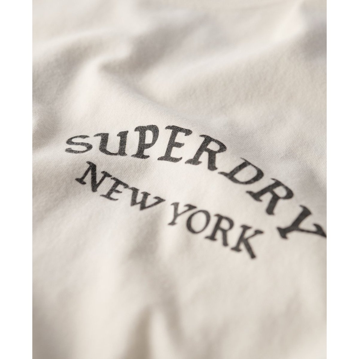 T-shirt ample à motif tatouage dans le dos blanc hivernal, SUPERDRY