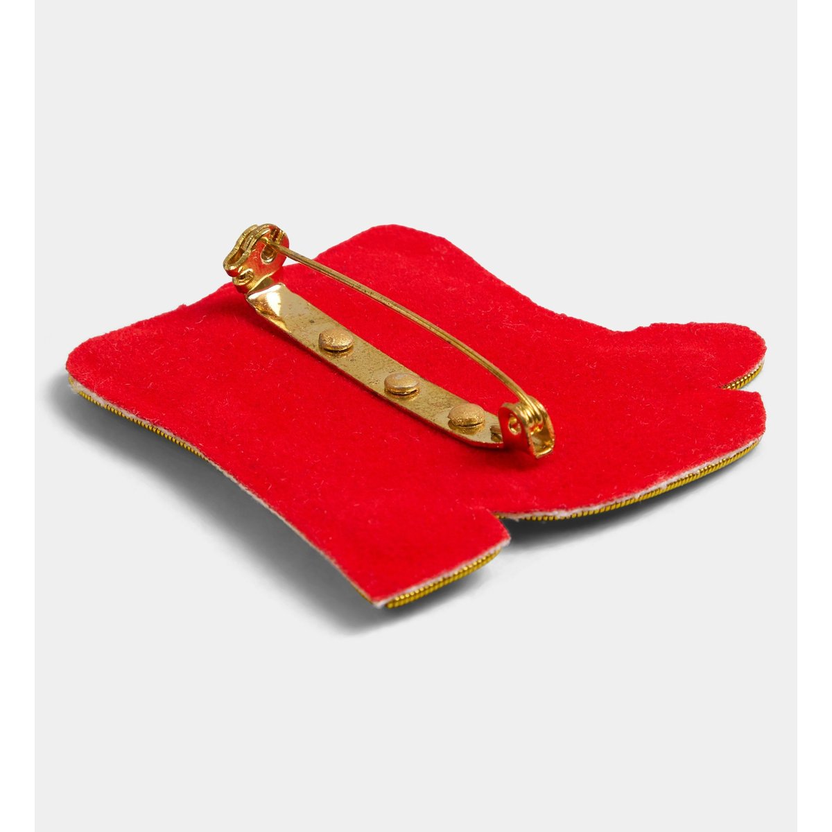Broche bottes de noël multicolore, GALERIES LAFAYETTE