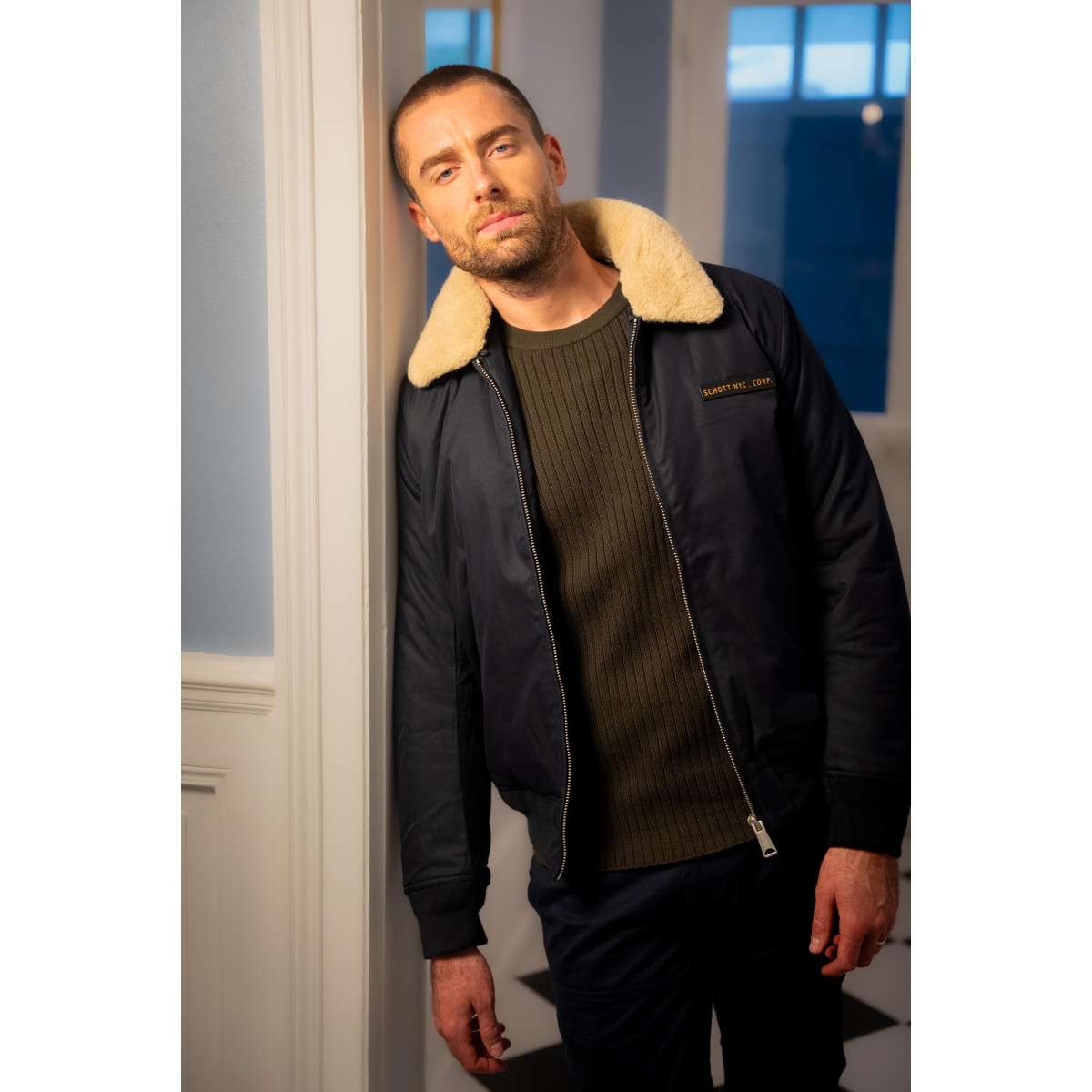 Cargo coton droit bleu, DAYTONA