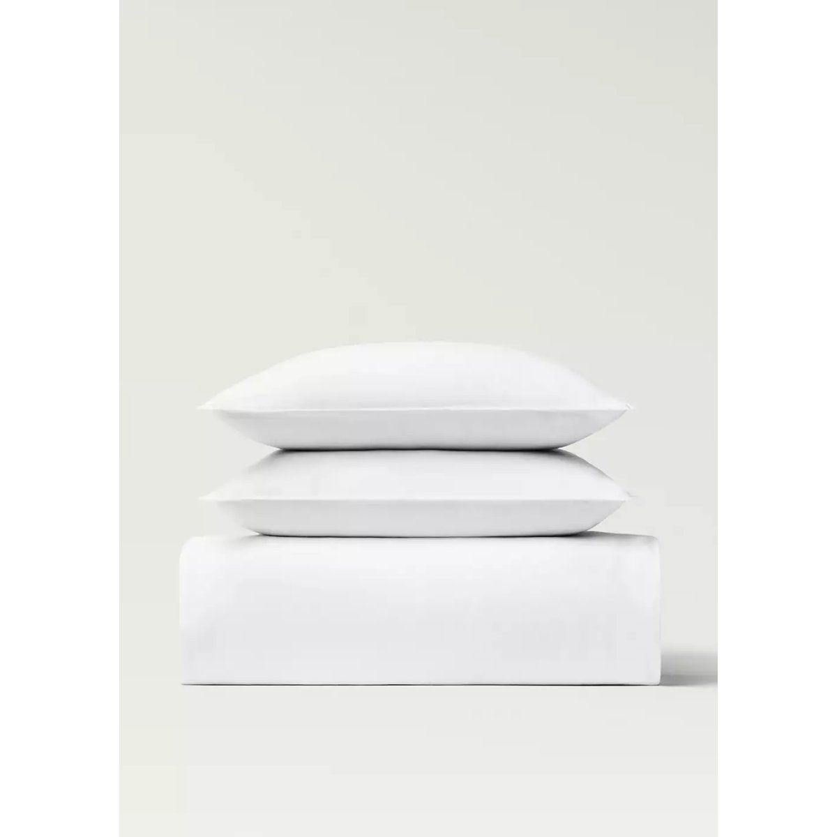 Housse de couette lin lavé lit 150/160 cm blanc, MANGO HOME