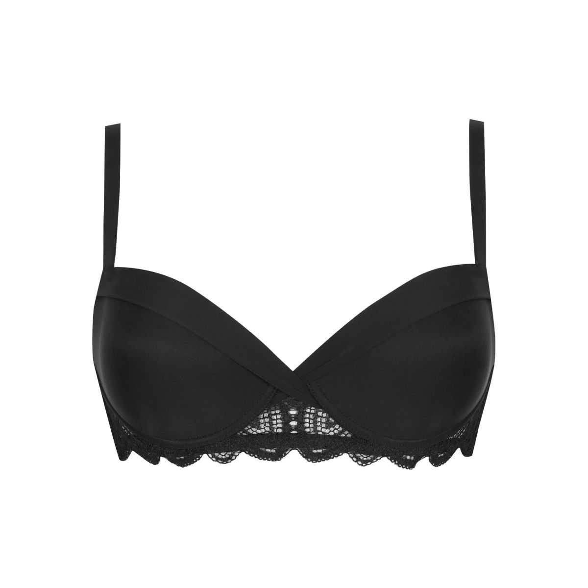 Soutien-gorge à coques VERTIGE DRAPÉ noir, WELL