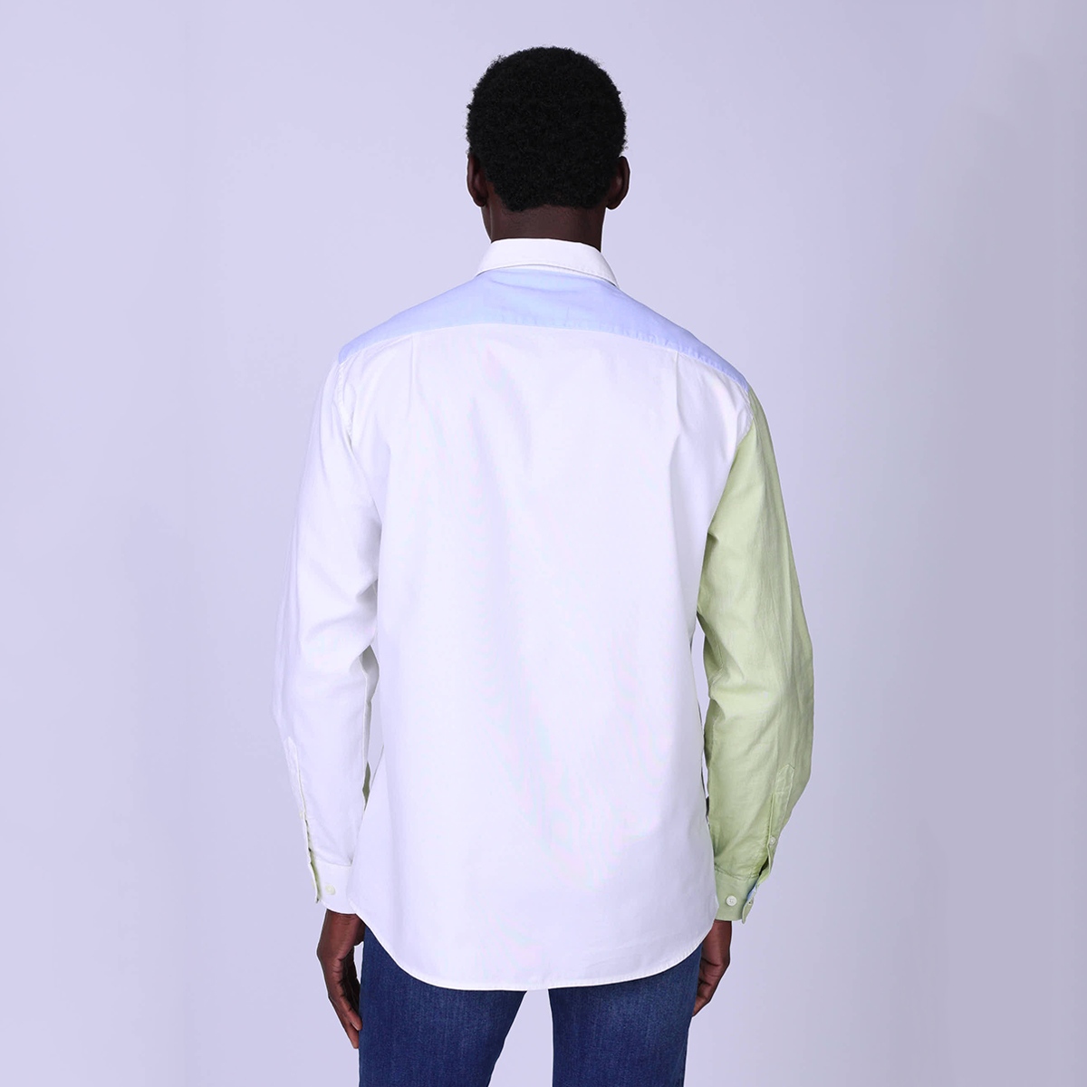 Chemise oxford patch vert clair, MISE AU GREEN