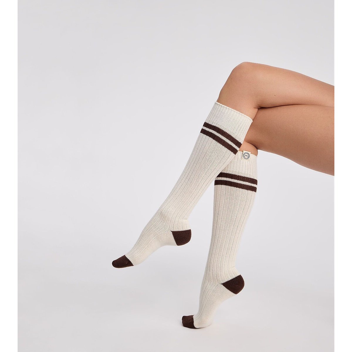 Chaussettes hautes Dim x Inès de La Fressange ivoire, DIM