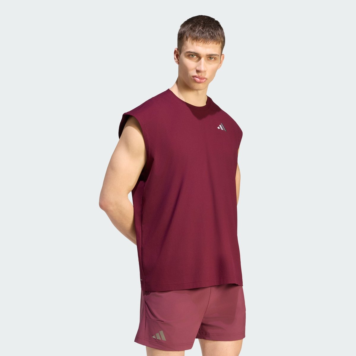 T-Shirt Sans Manches Oversize Tennis Climacool+ T-Shirt Sans Manches Oversize Tennis Climacool+ maroon, adidas Performance