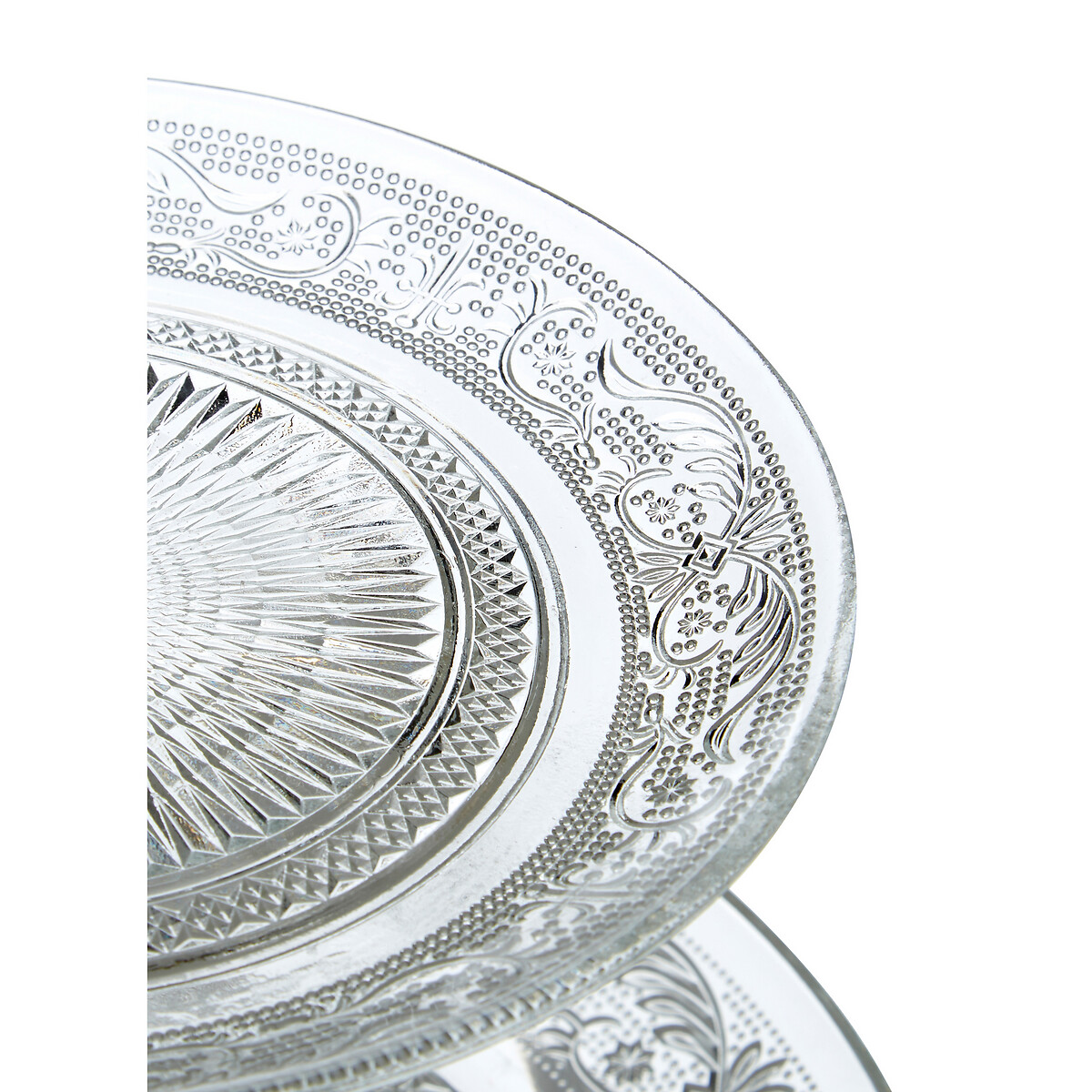 3-Tier Clear Glass Cake Stand transparent, SO'HOME