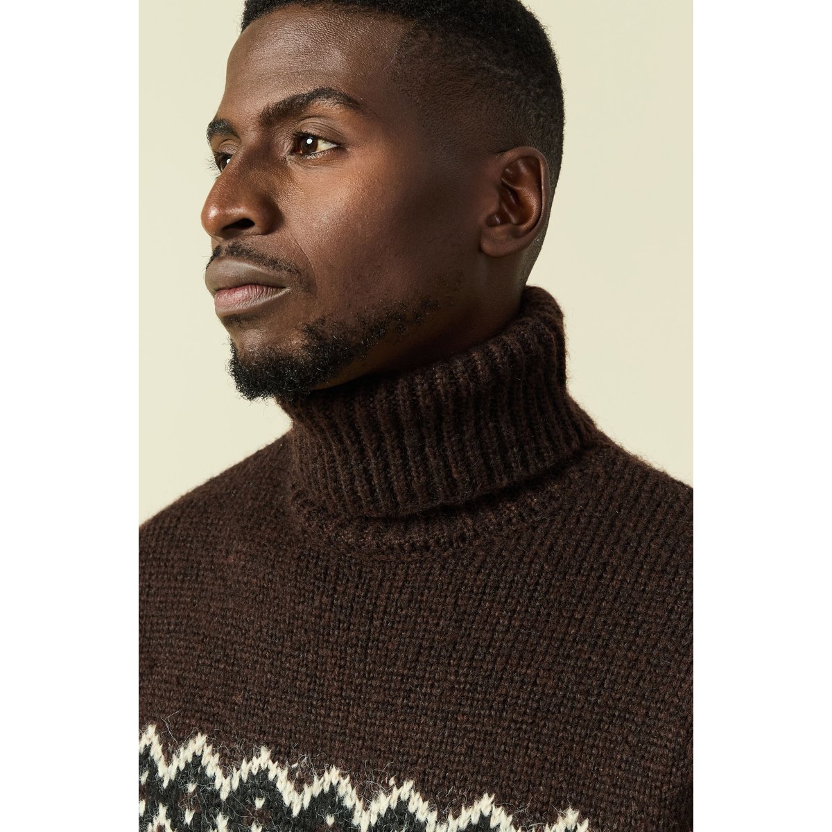 Pull moyenne maille col rond sable, BONOBO