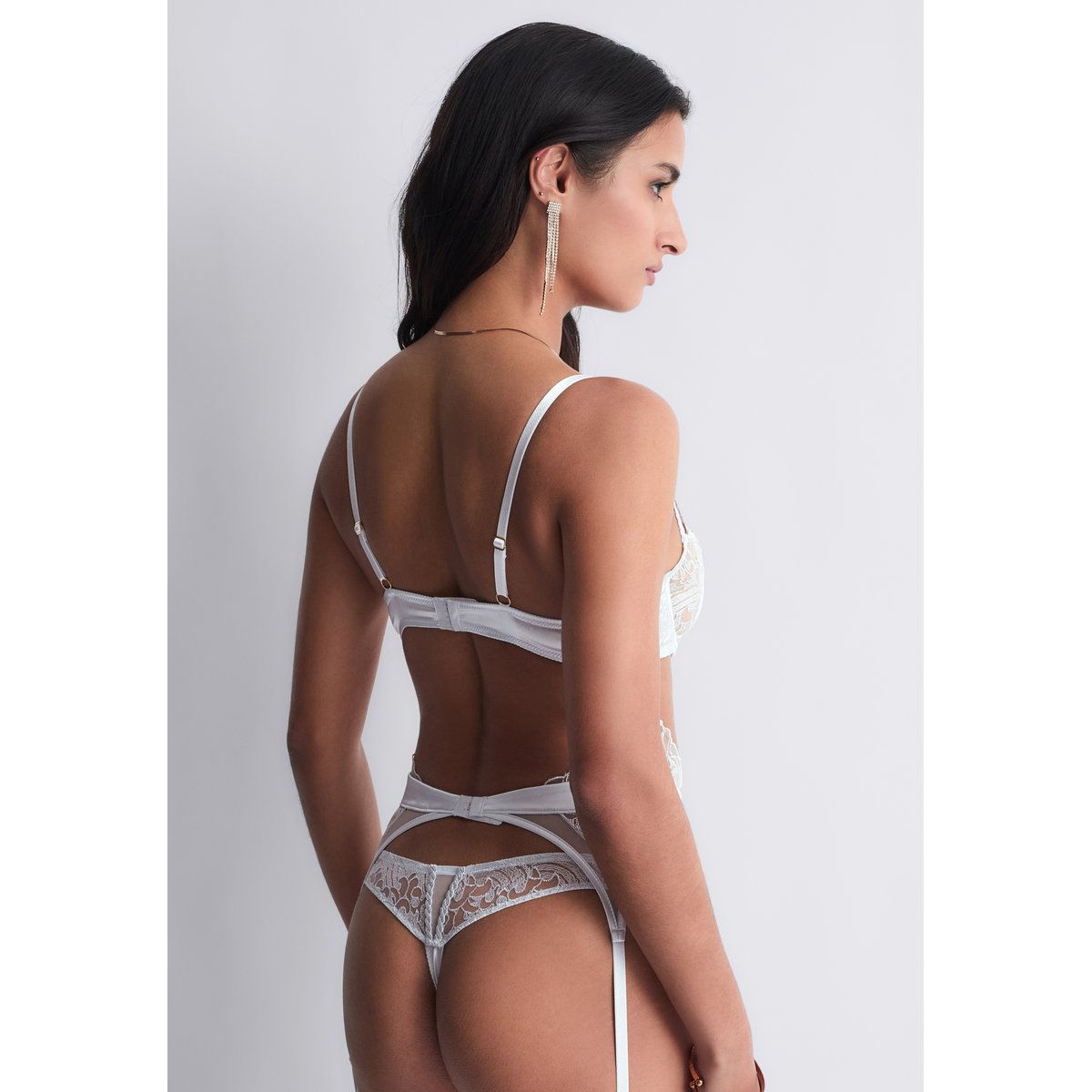 Soutien gorge Corbeille avec armatures Satin Memories bleu, AUBADE