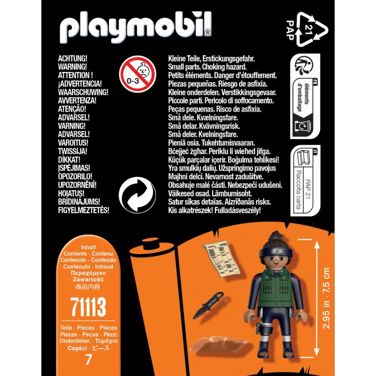 71113 Iruka - Naruto Shippuden couleur unique, PLAYMOBIL