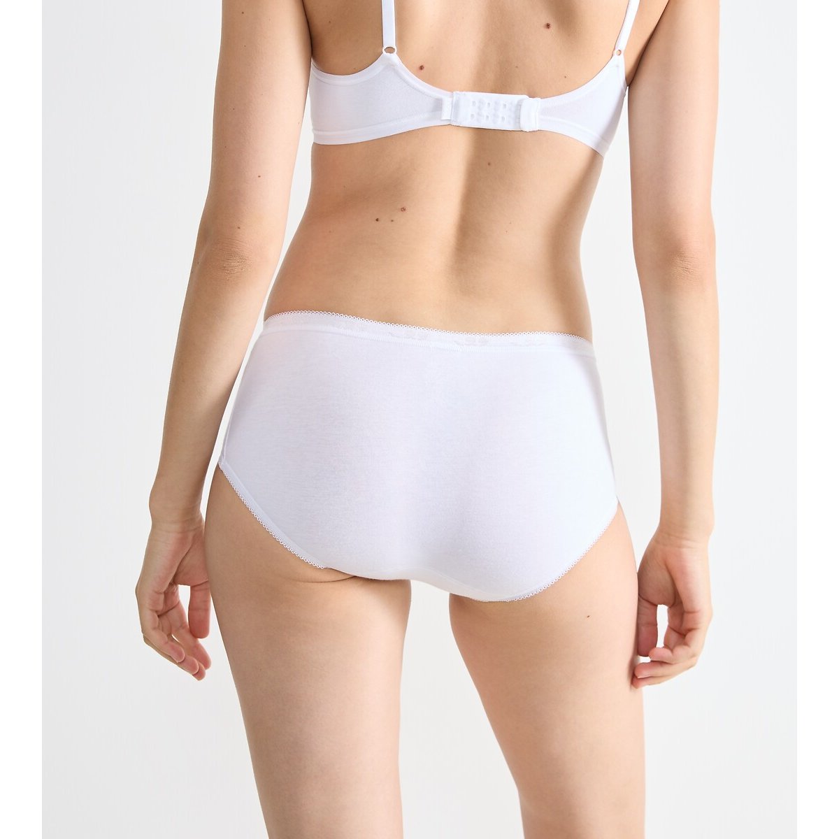 Confezione da 3 slip midi Basic bianco, SLOGGI