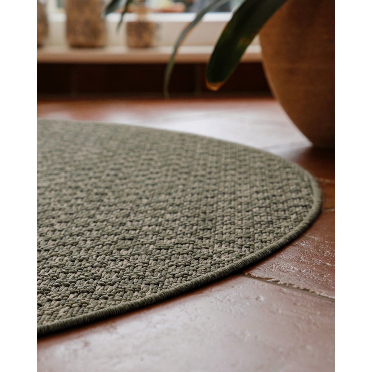 WECONhome Miami South Beach, tufté main, tapis poils courts, motif carreaux, certifié OEKO-TEX® , Miami South Beach gris olive, WECON HOME