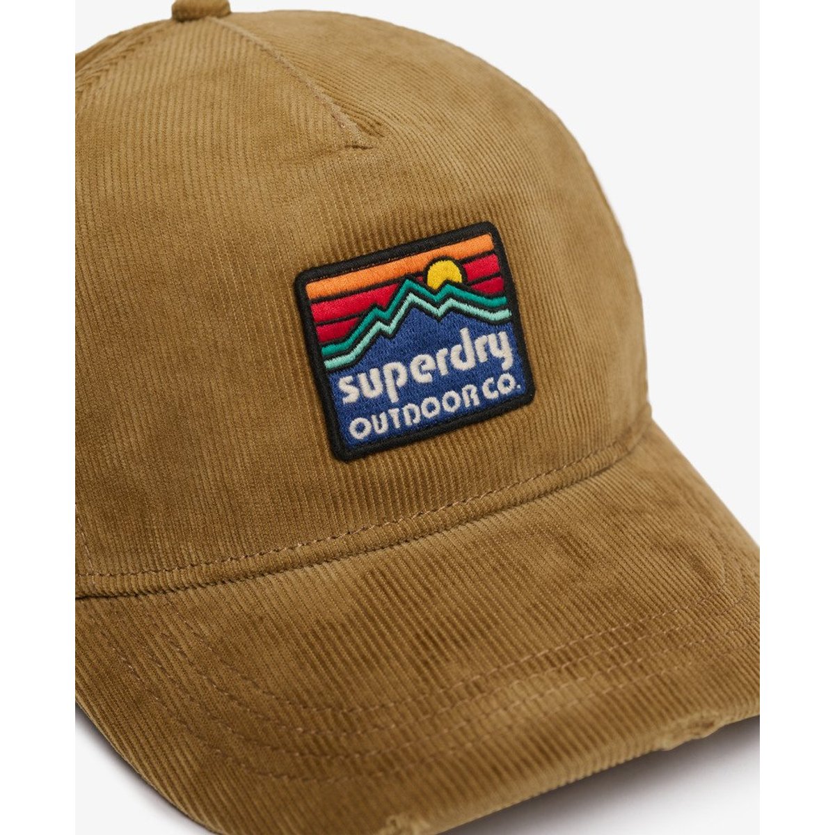 Casquette camionneur en velours à motif velours fauve délavé, SUPERDRY