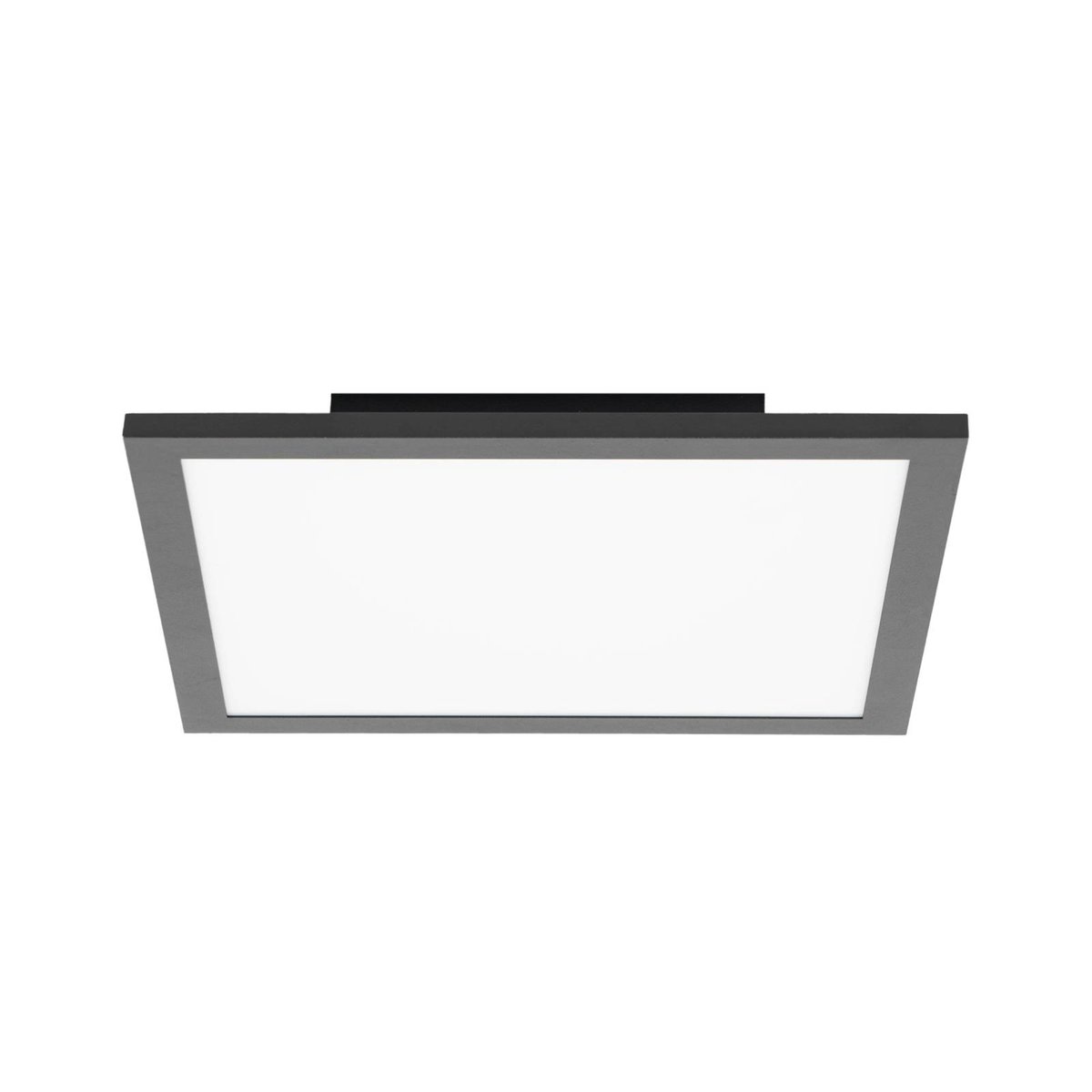 Plafonnier moderneLED, Lamin noir, blanc, LINDBY