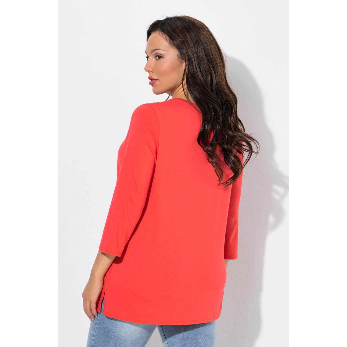 T-shirt motif « Bon Voyage » corail, ULLA POPKEN