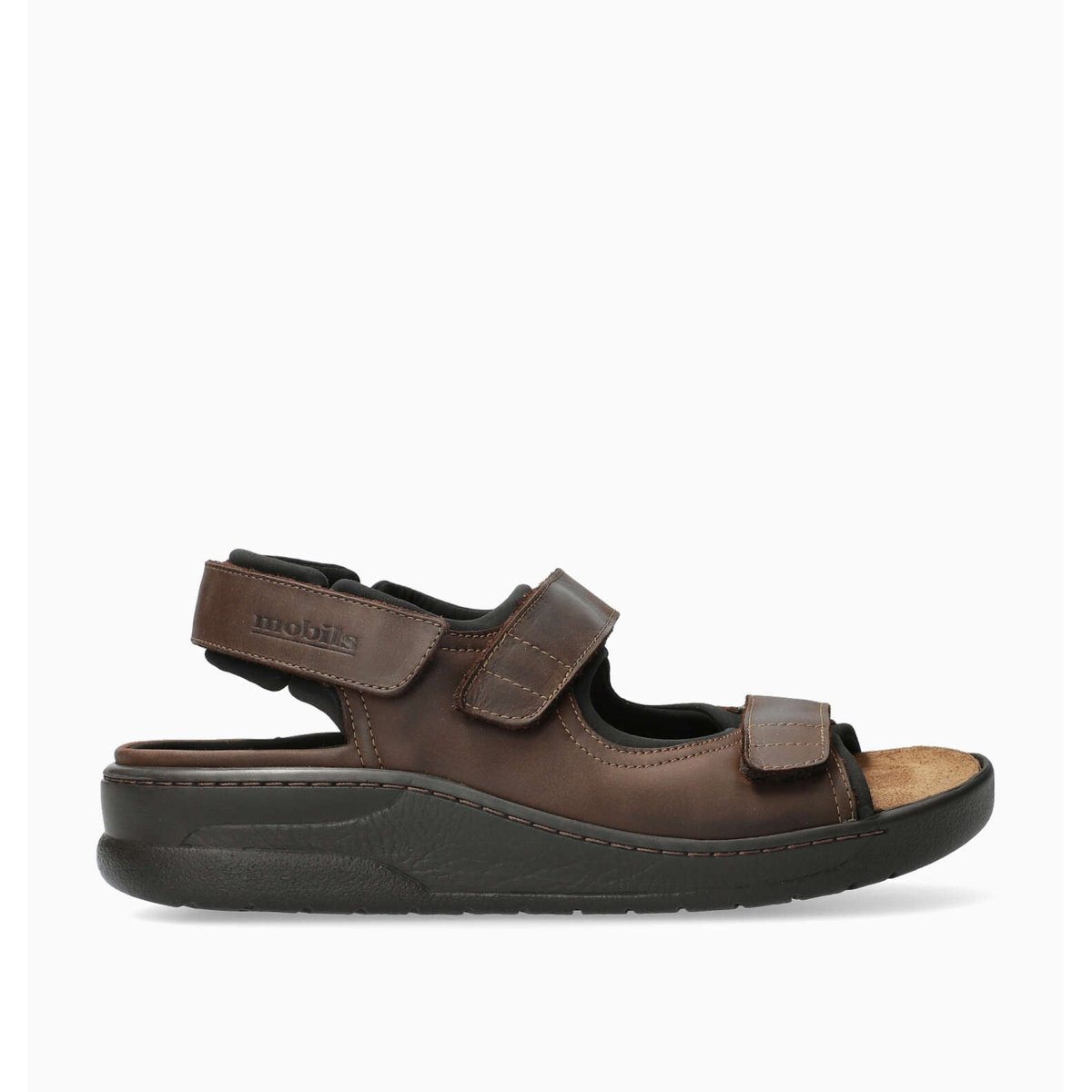 Sandales en cuir / textile VALDEN marron p5035571, MEPHISTO