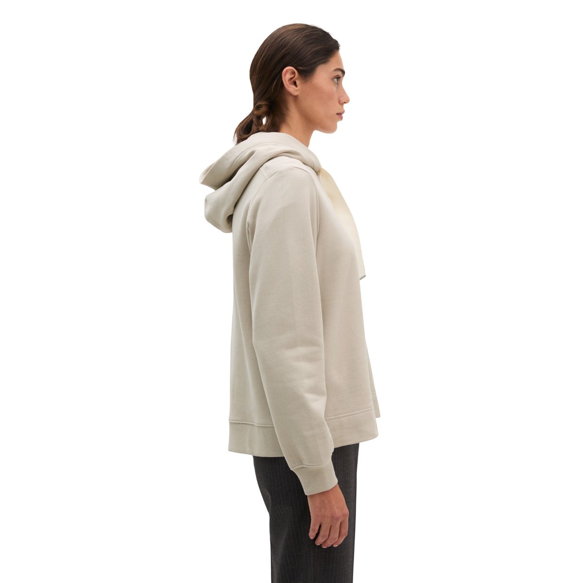 Sweat à capuche ample avec surface peignée gris, MARC O'POLO