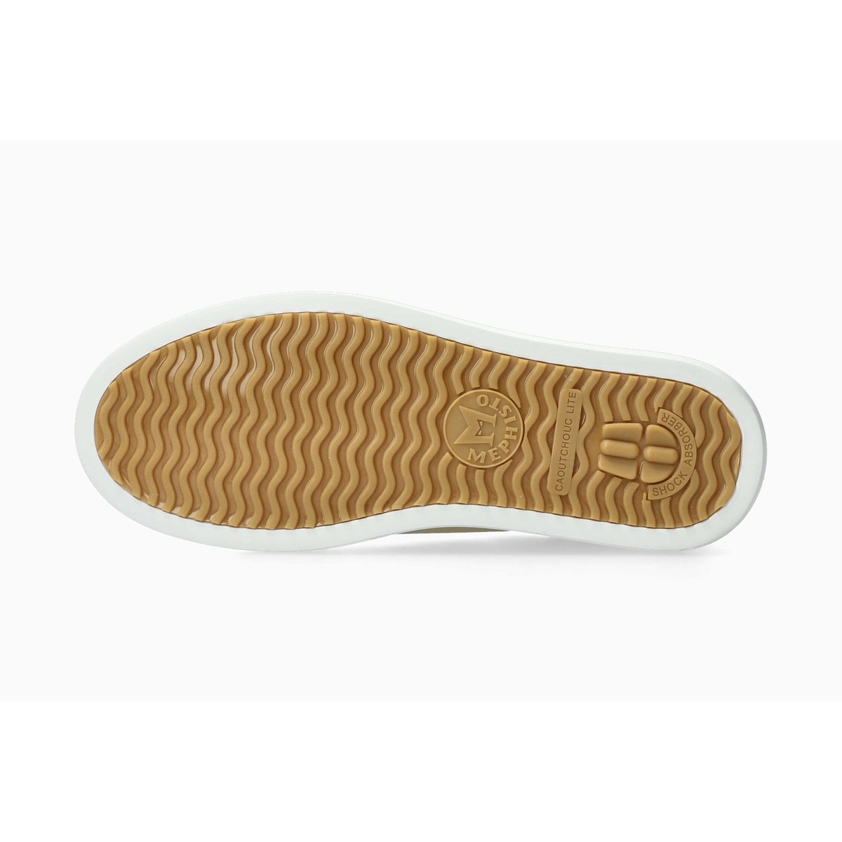 Baskets en cuir DOTTY jaune gold 5149, MEPHISTO