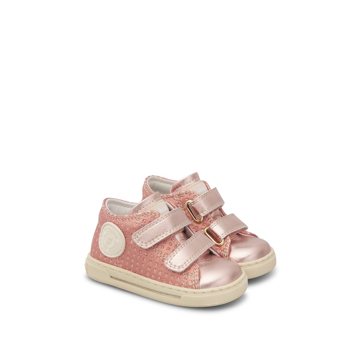 Sneakers en simili cuir MICHAEL 3. blanc-rose-, FALCOTTO