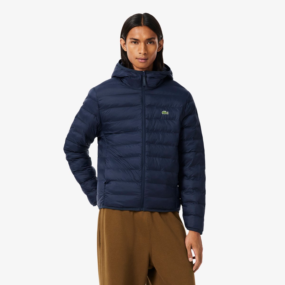 Doudoune déperlante coupe-vent bleu-hde, LACOSTE