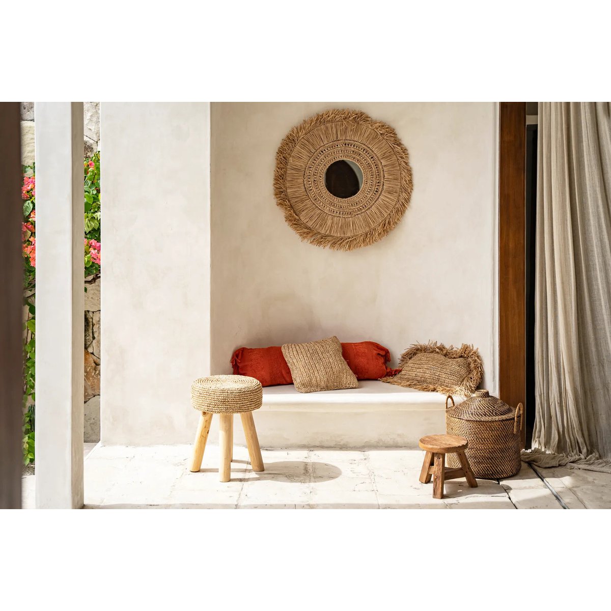 Panier de rangement COLONIAL brun naturel, BAZAR BIZAR