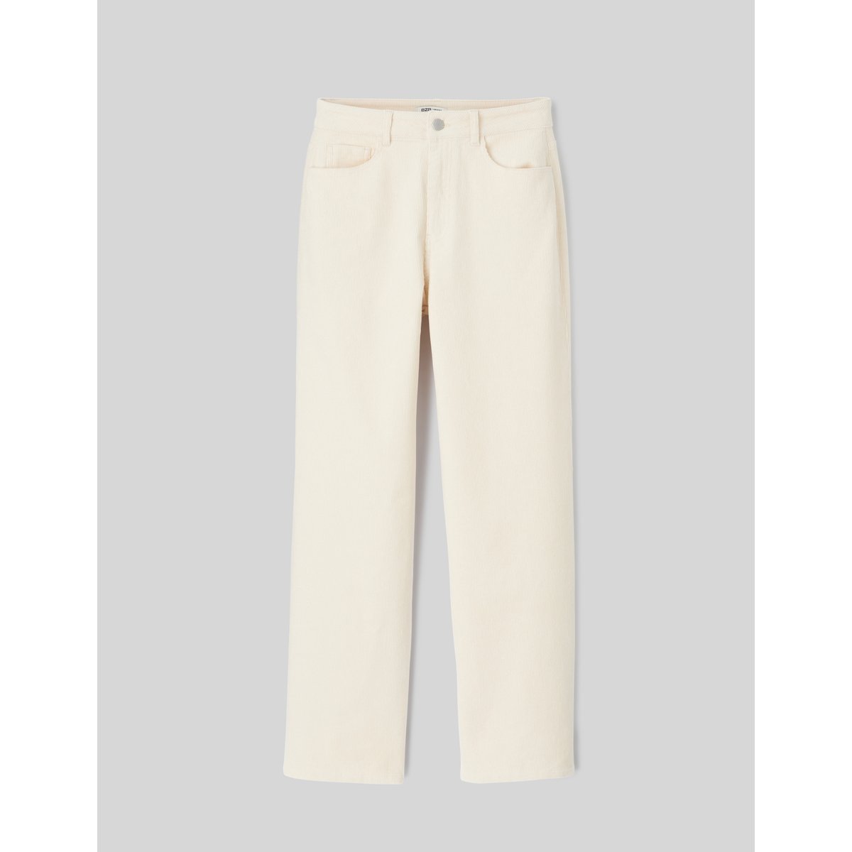 Pantalon straight velours naturel, BZB