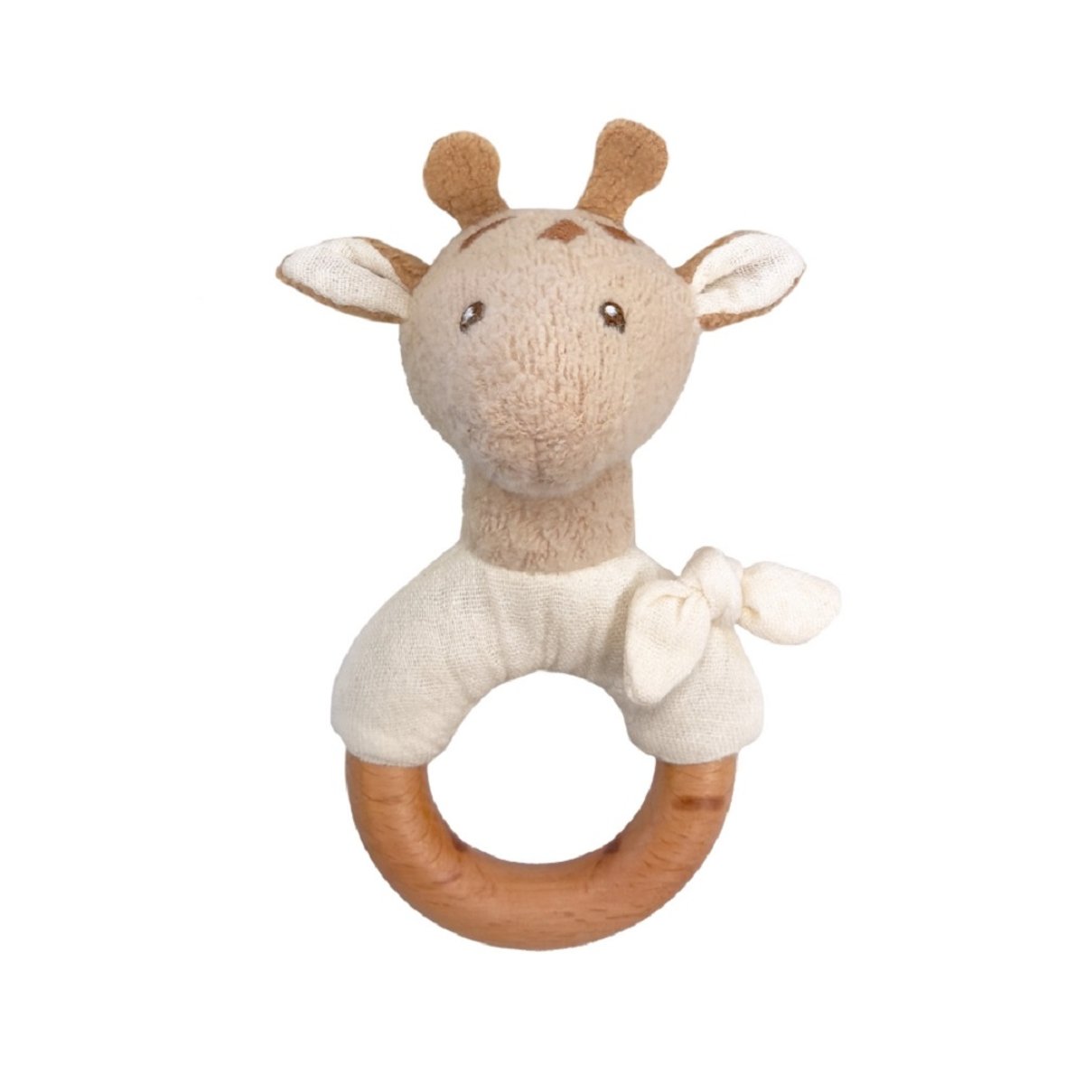 Hochet en bois Léonie la girafe beige, EGMONT TOYS