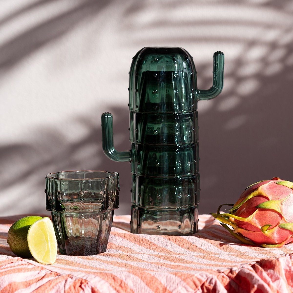 Lot de 6 verres cactus vert, KARE DESIGN