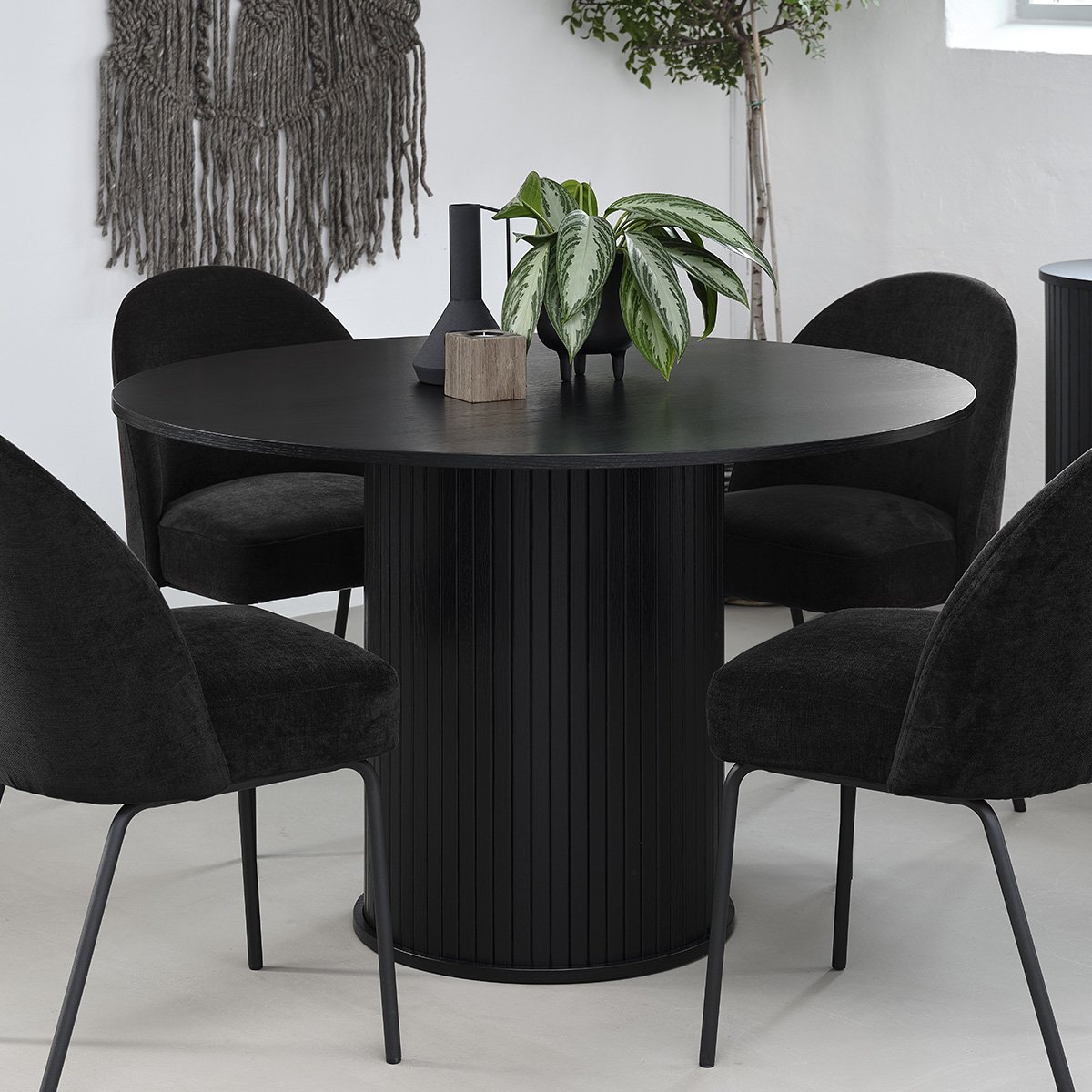 Table à manger ALBA noir, MAISON AUBERTIN