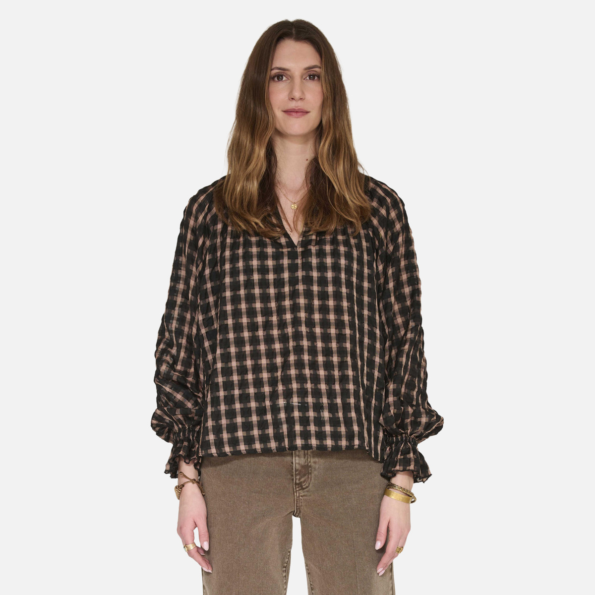 Blouse CHAMS black, MKT STUDIO
