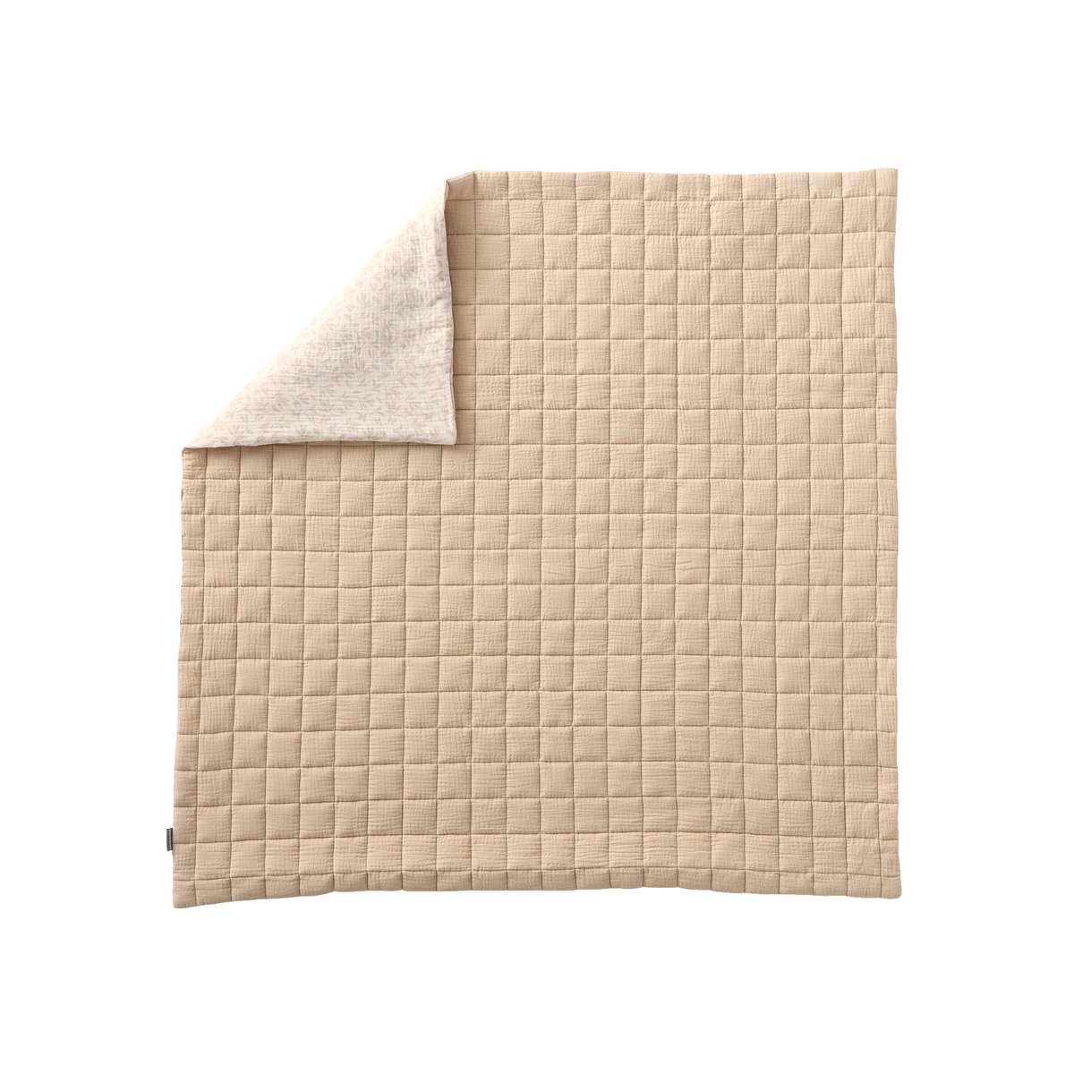 Couverture / Fond de parc en gaze de coton HYGGE beige imprimé, VERTBAUDET