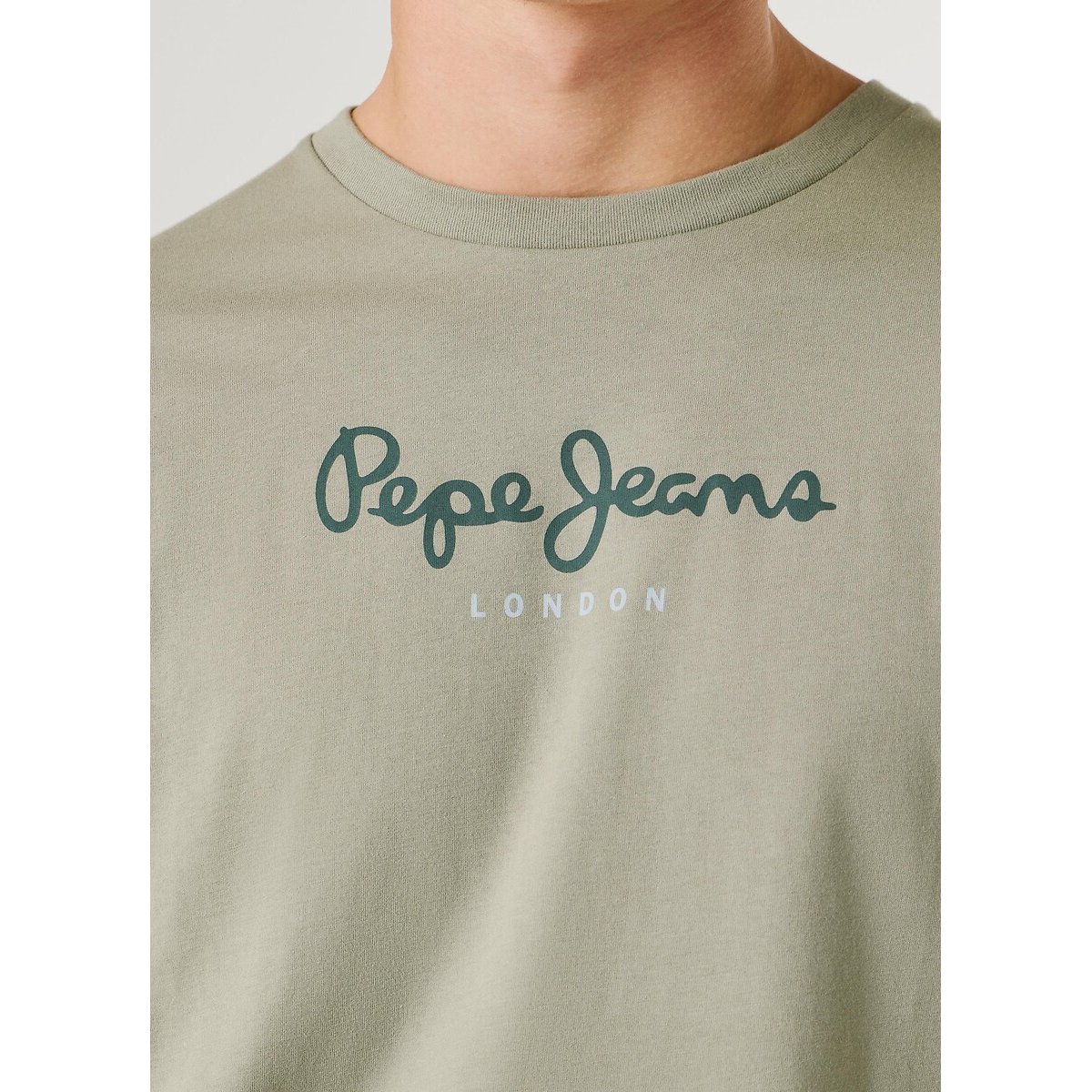 T-Shirt mit kurzen Ärmeln EGGO N salbeigrün, PEPE JEANS